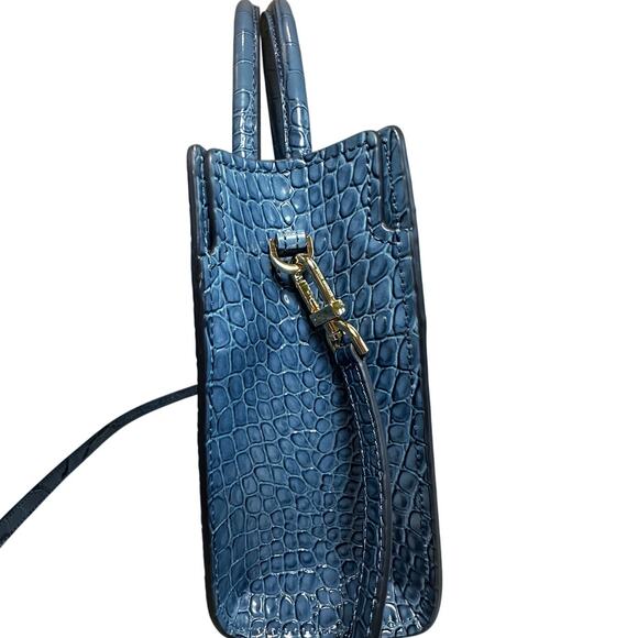 NWT Michael Kors Medium East West Satchel Crocodile Embossed Leather Purse - Picture 13 of 16